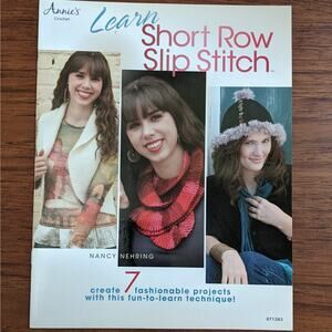 Learn Short Row Slip Stitch Crochet Pattern Book